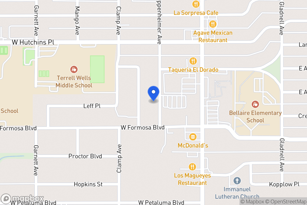 Map of 8207  Oppenheimer Ave