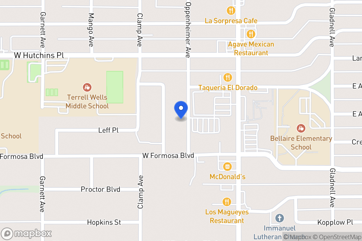 Map of 8203  Oppenheimer Ave