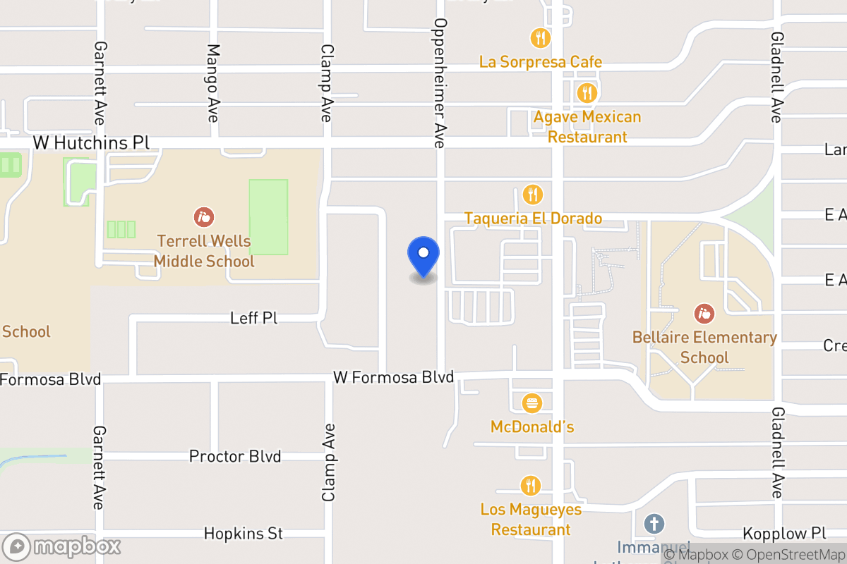 Map of 8139  Oppenheimer Ave