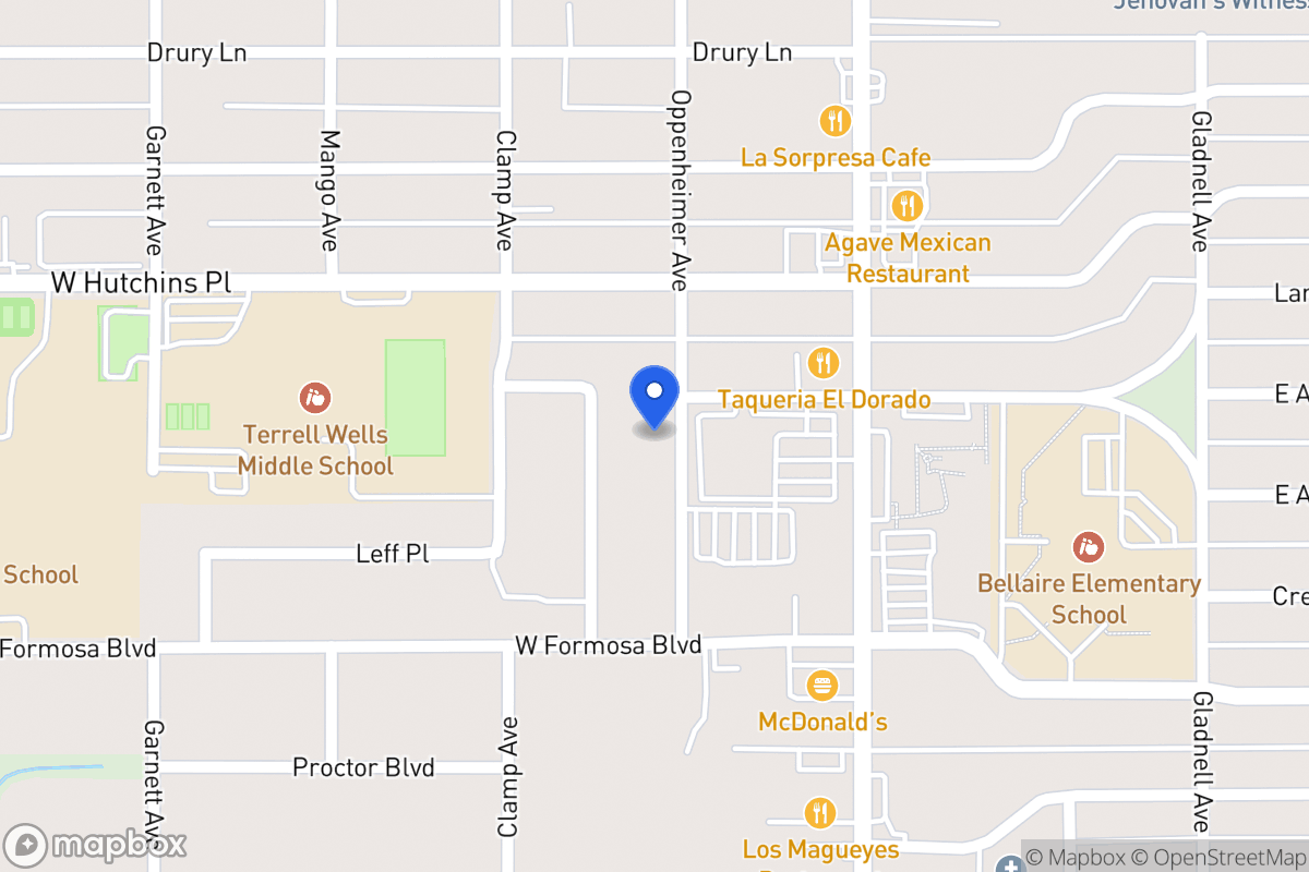 Map of 8127  Oppenheimer Ave