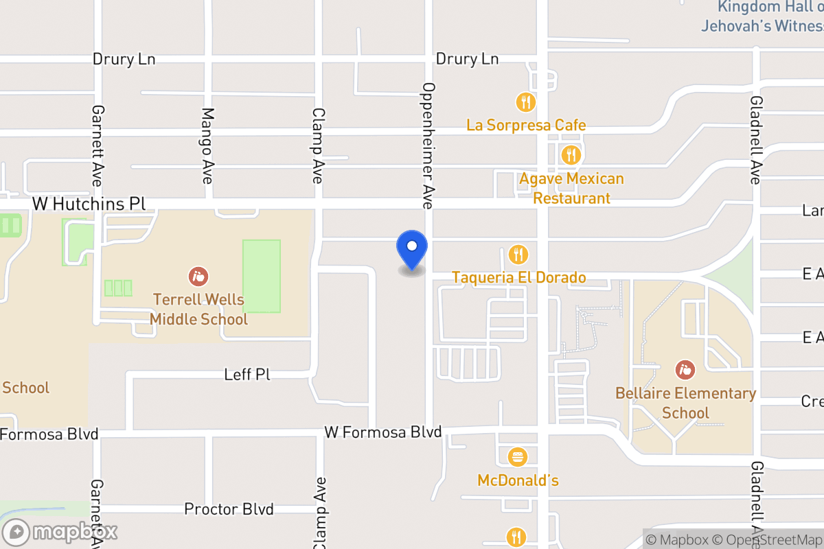 Map of 8119  Oppenheimer Ave