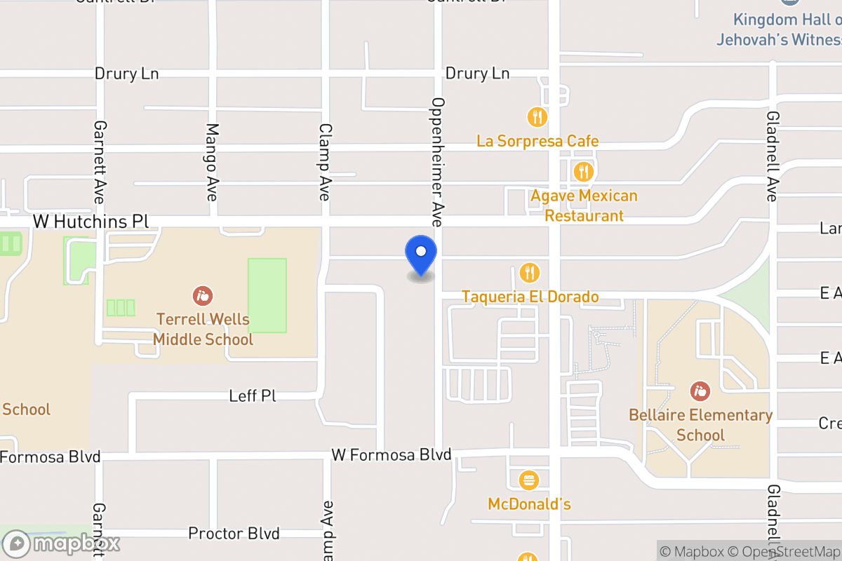 Map of 8115  Oppenheimer Ave