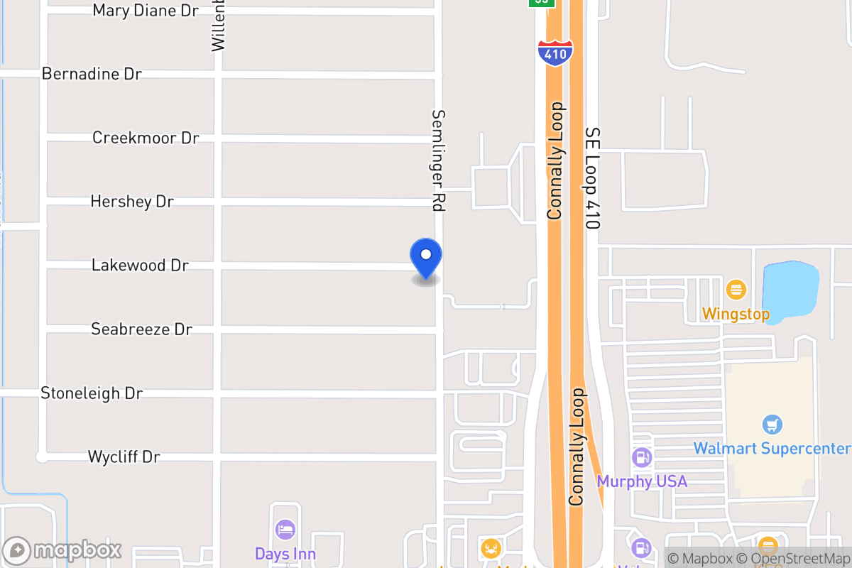 Map of 5054  Lakewood Dr