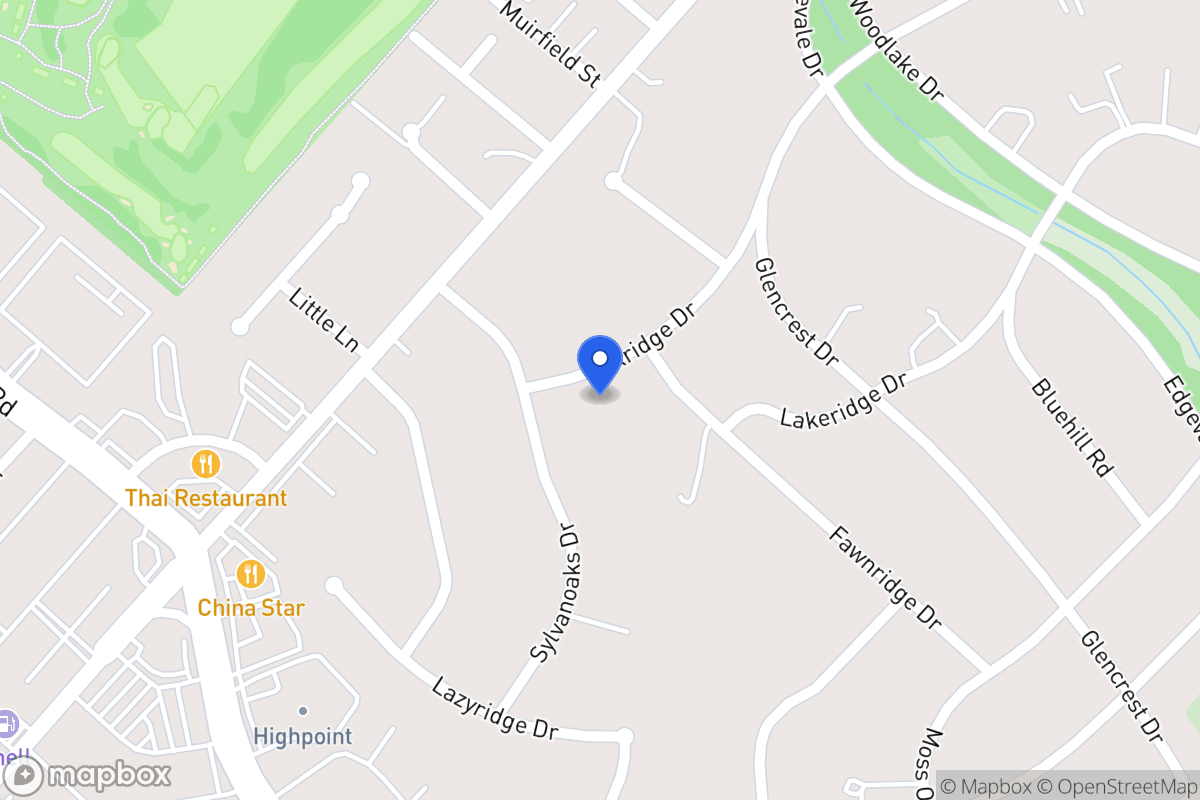 Map of 6806  Oakridge Dr