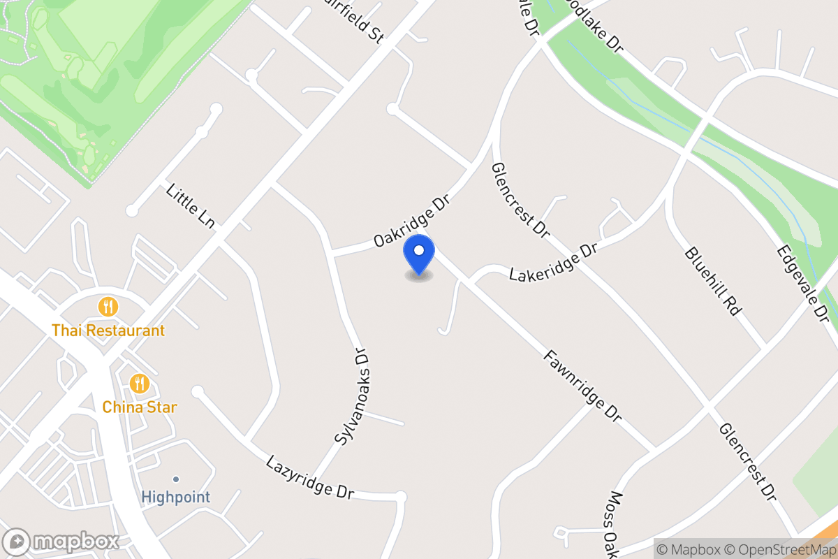 Map of 4106  Fawnridge Dr