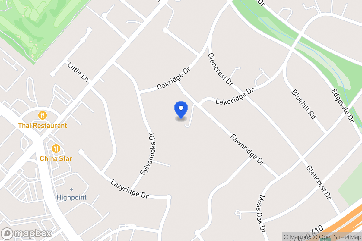 Map of 4102  Fawnridge Dr