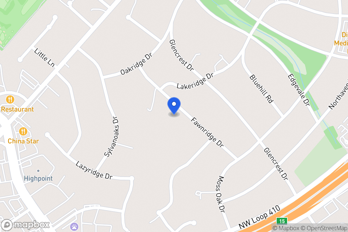 Map of 4014  Fawnridge Dr