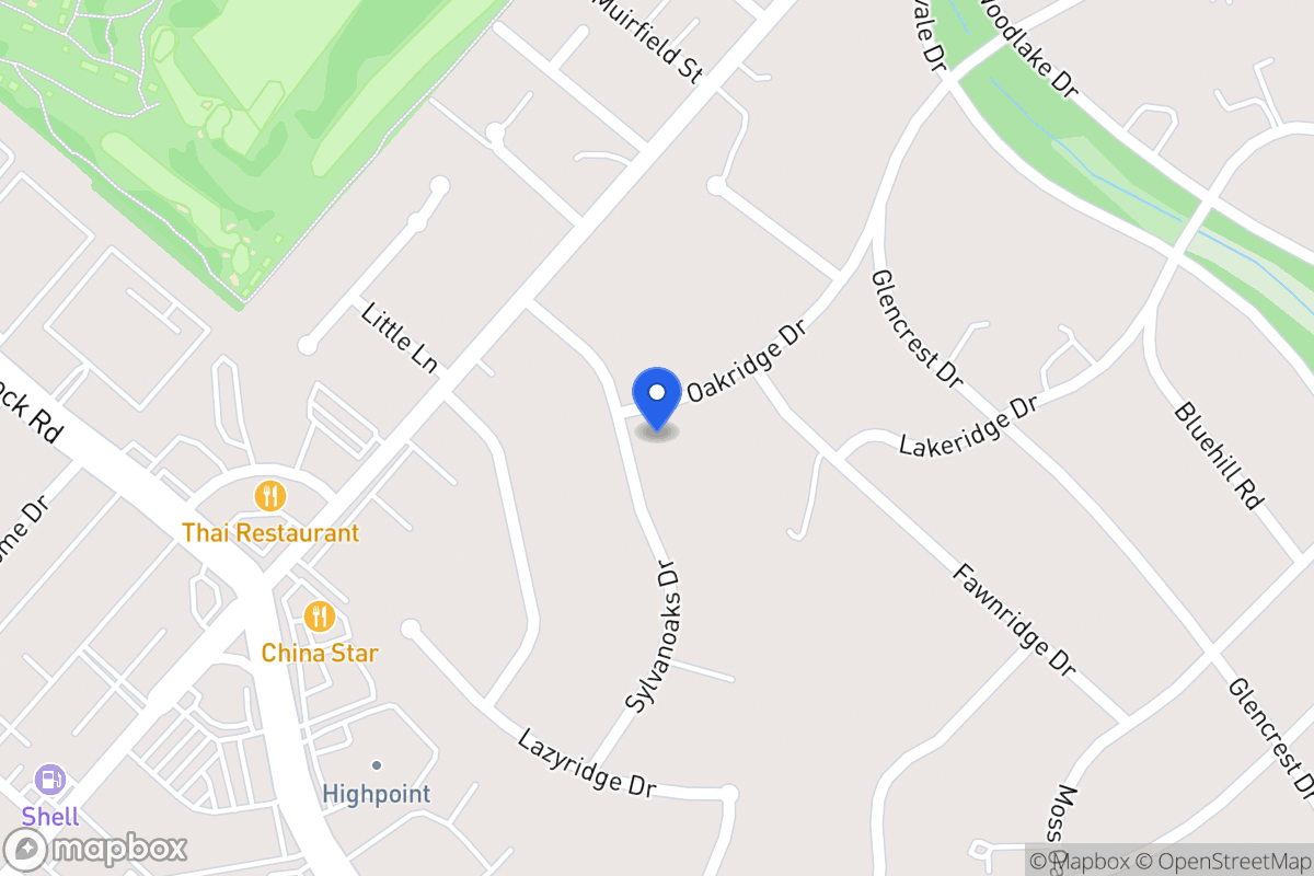 Map of 4119  Sylvanoaks Dr