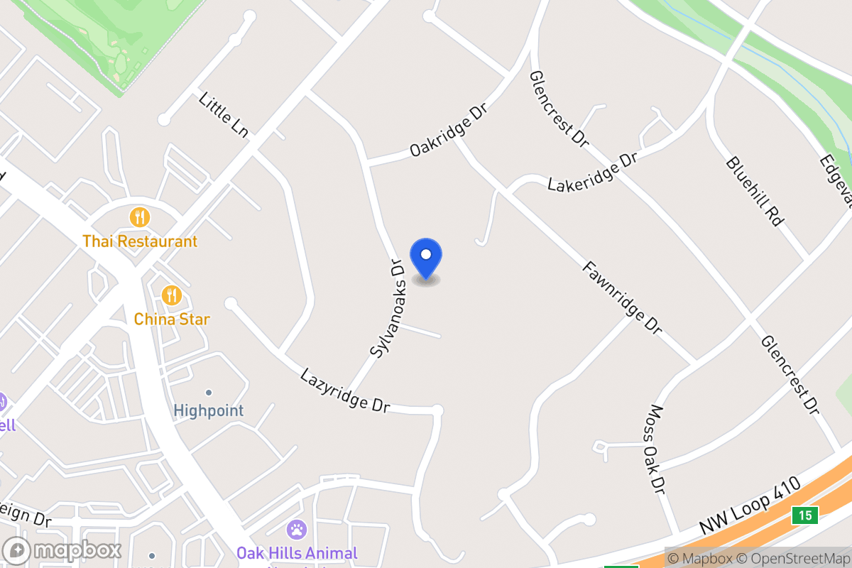Map of 4019  Sylvanoaks Dr