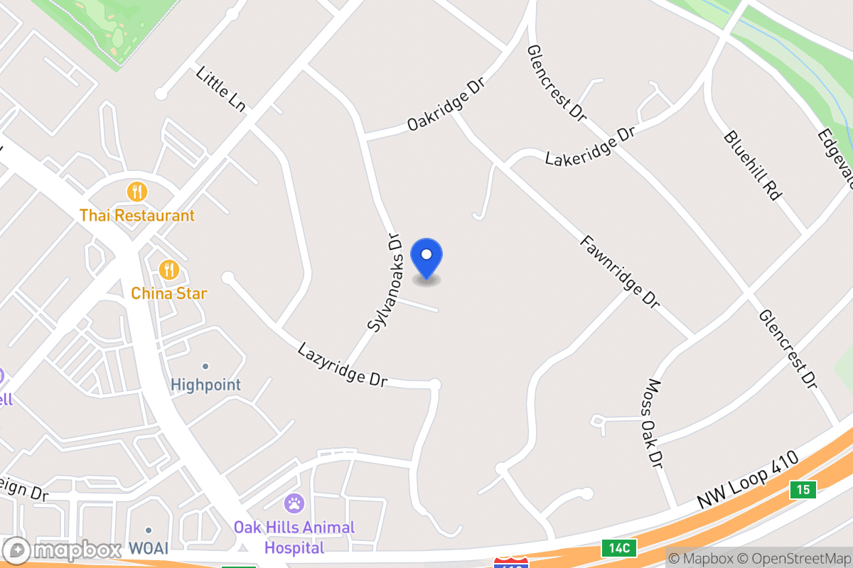 Map of 4015  Sylvanoaks Dr