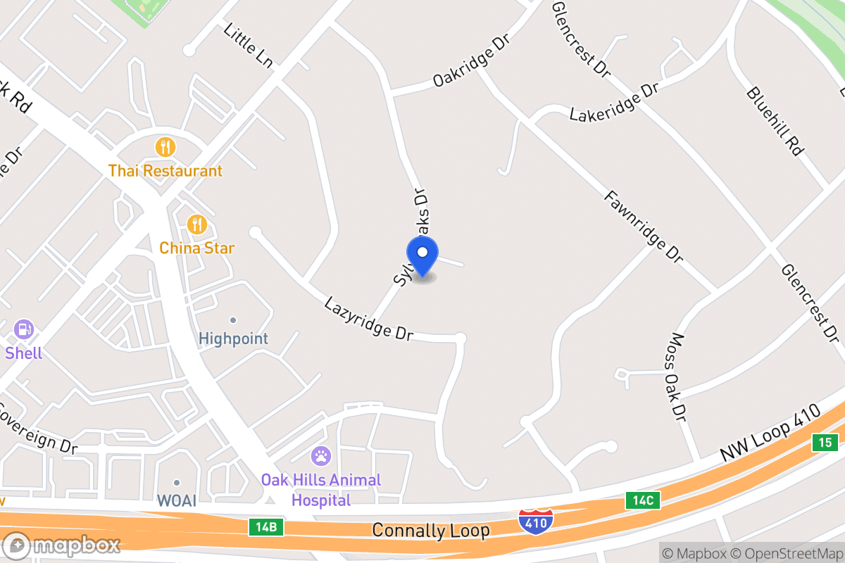 Map of 4007  Sylvanoaks Dr