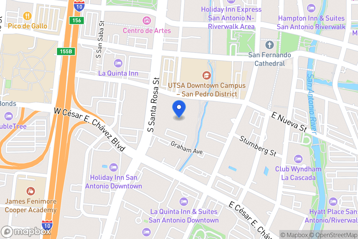 Map of 214 W Nueva