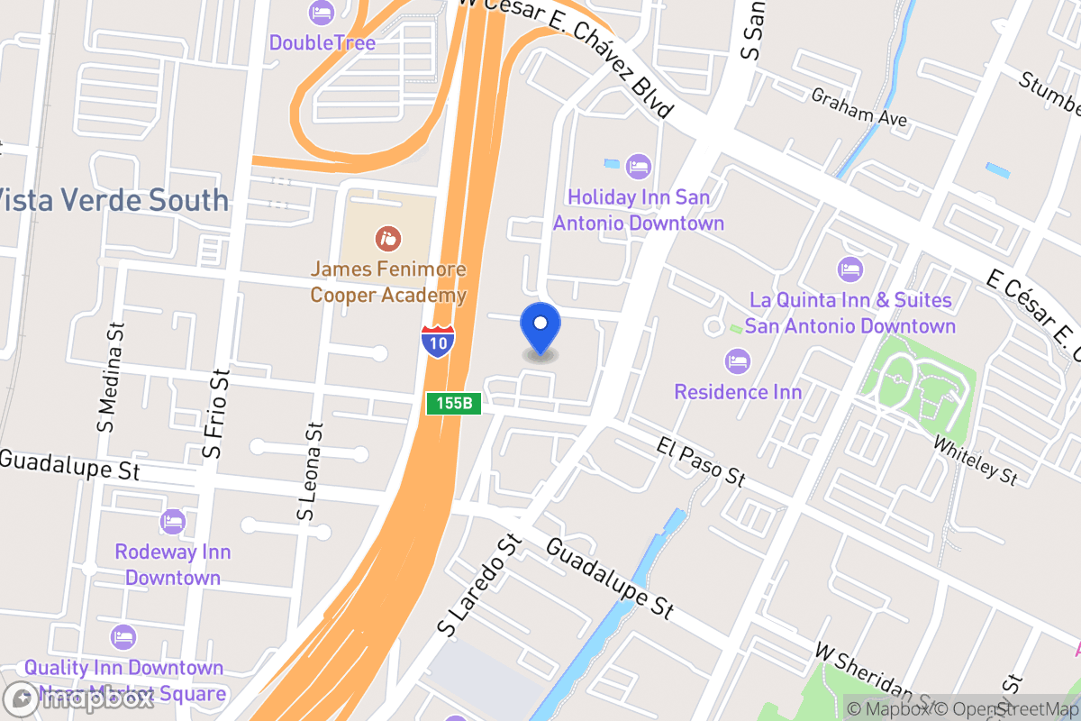 Map of 131  El Paso St