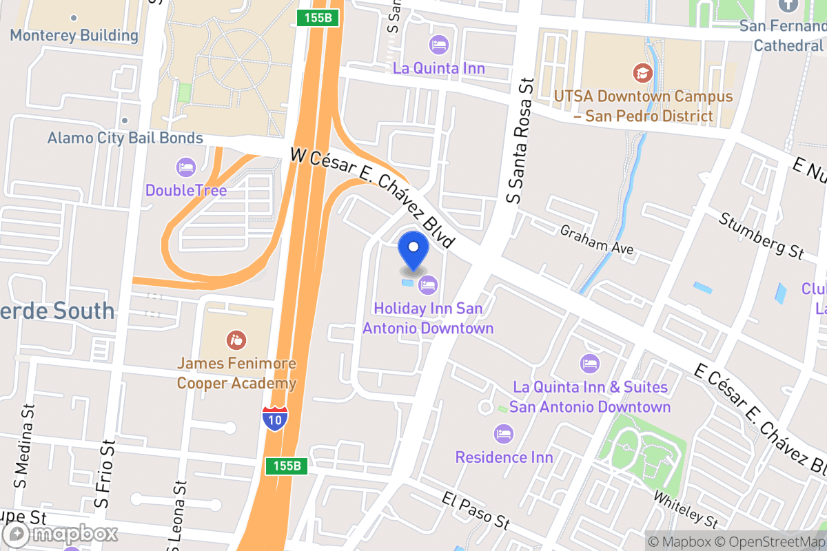 Map of 318 W Cesar E Chavez Blvd