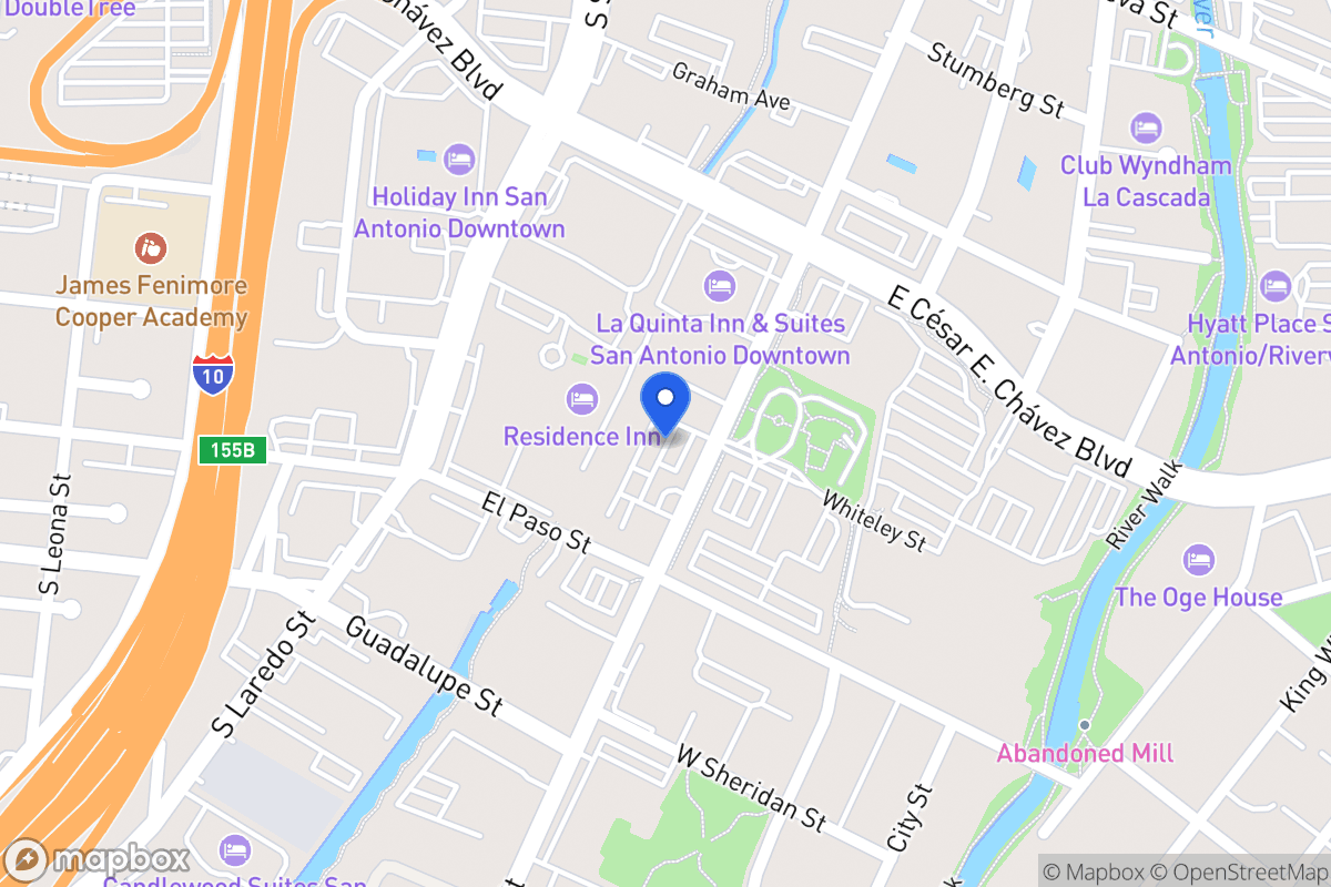 Map of 641 S Flores St