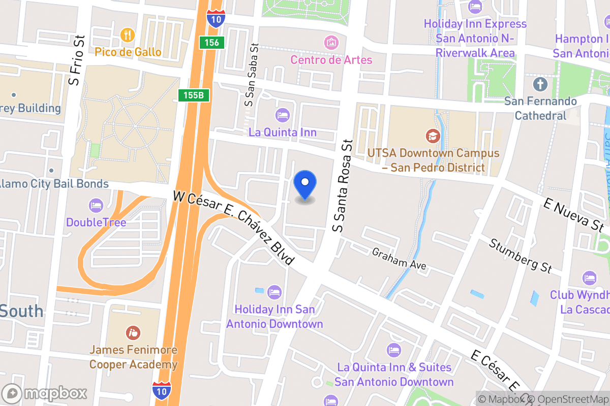 Map of 315 S Santa Rosa Ave