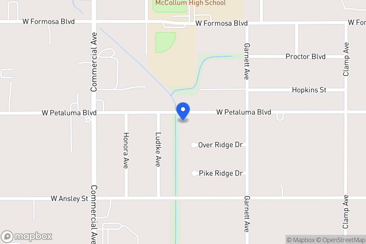 Map of 342 W Petaluma Blvd