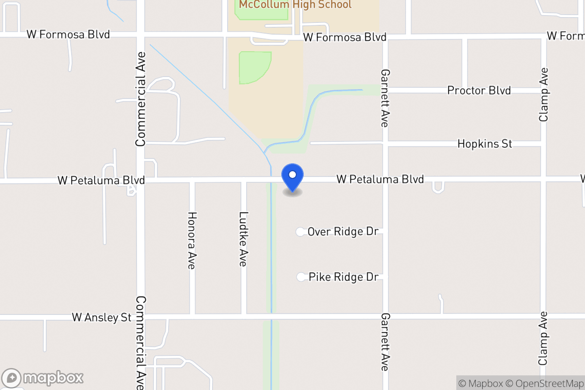 Map of 338 W Petaluma Blvd