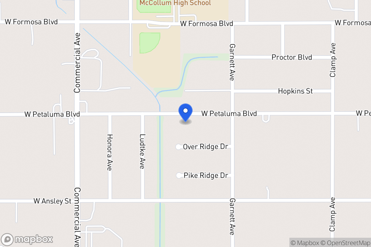 Map of 330 W Petaluma Blvd