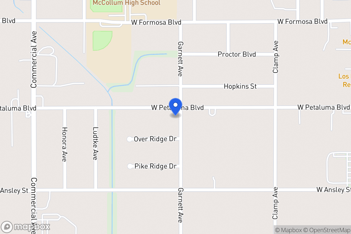 Map of 302 W Petaluma Blvd