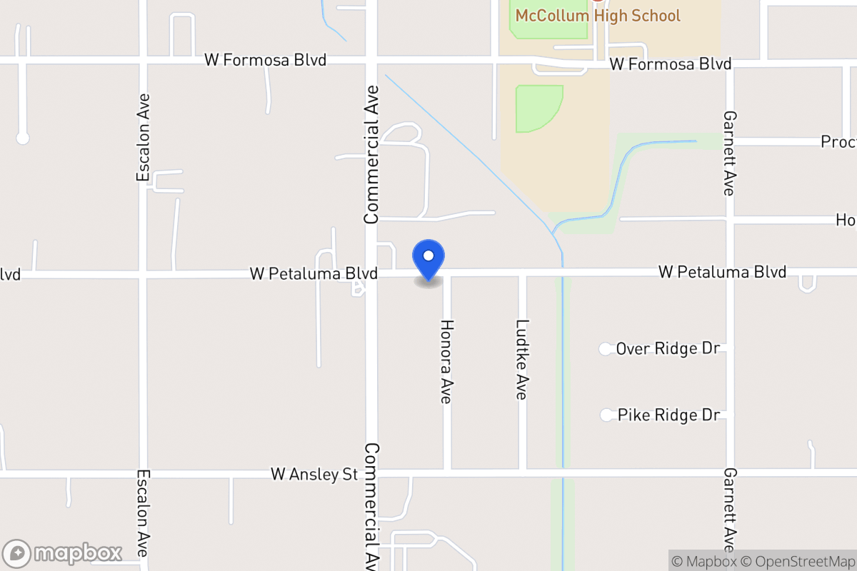 Map of 8503  Honora Ave