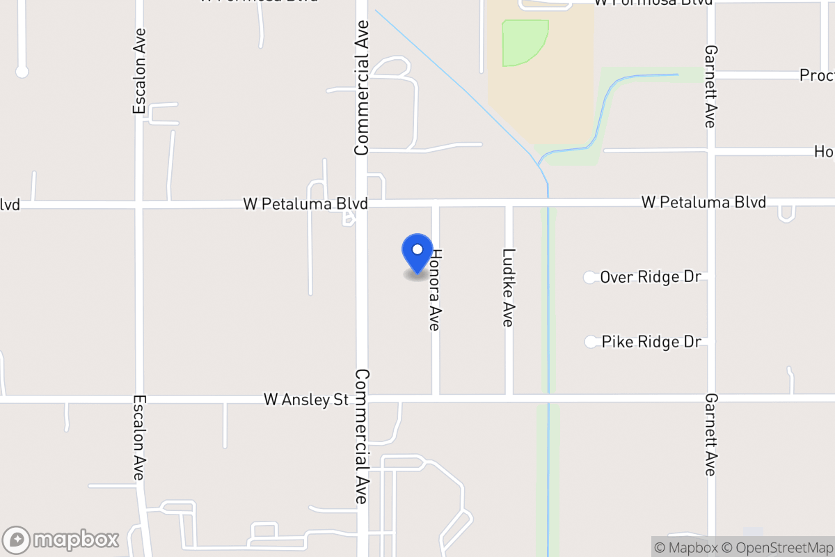 Map of 8607  Honora Ave