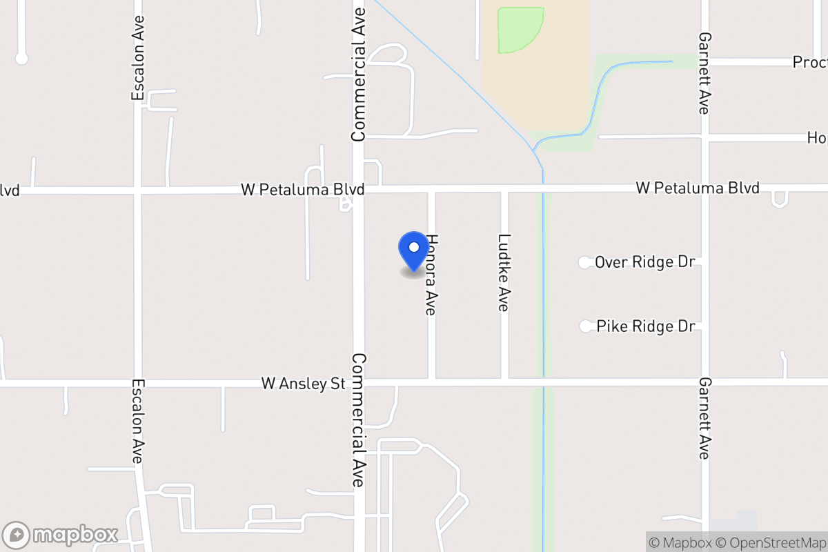 Map of 8611  Honora Ave