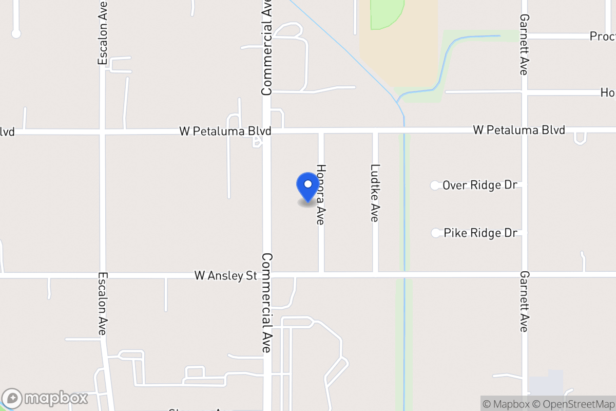 Map of 8615  Honora Ave