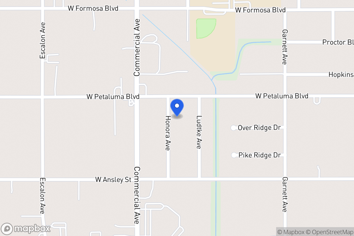 Map of 8514  Honora Ave