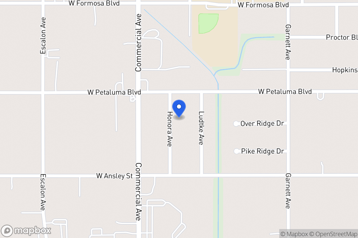 Map of 8602  Honora Ave