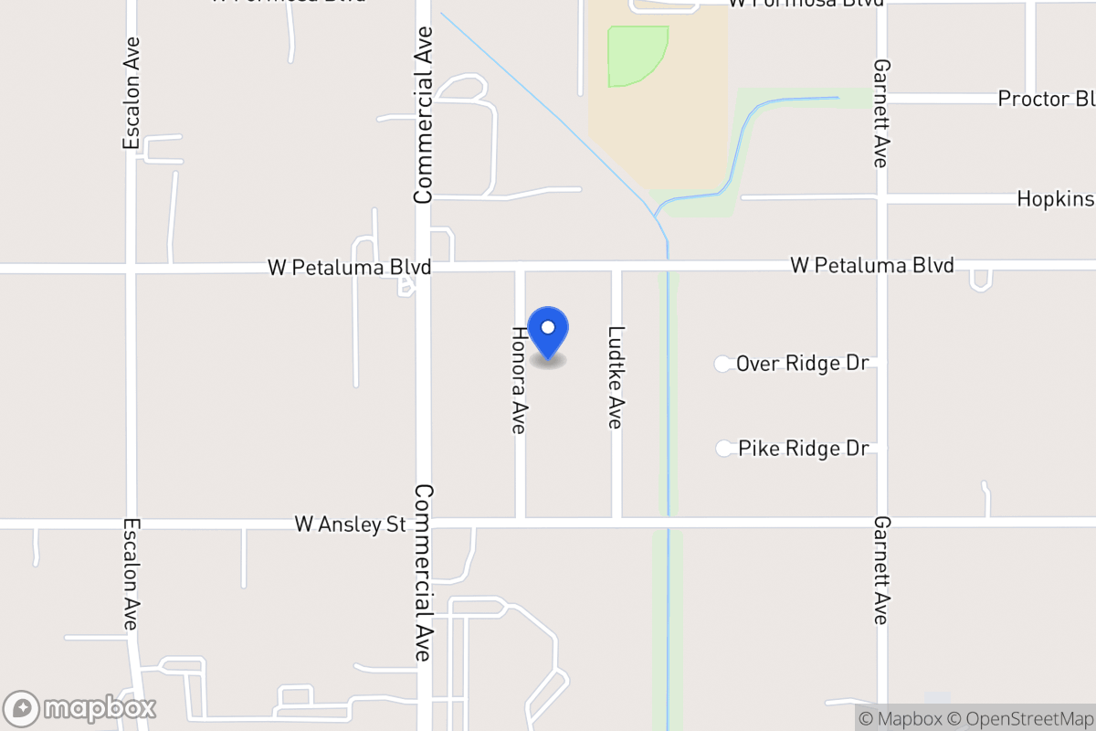 Map of 8606  Honora Ave