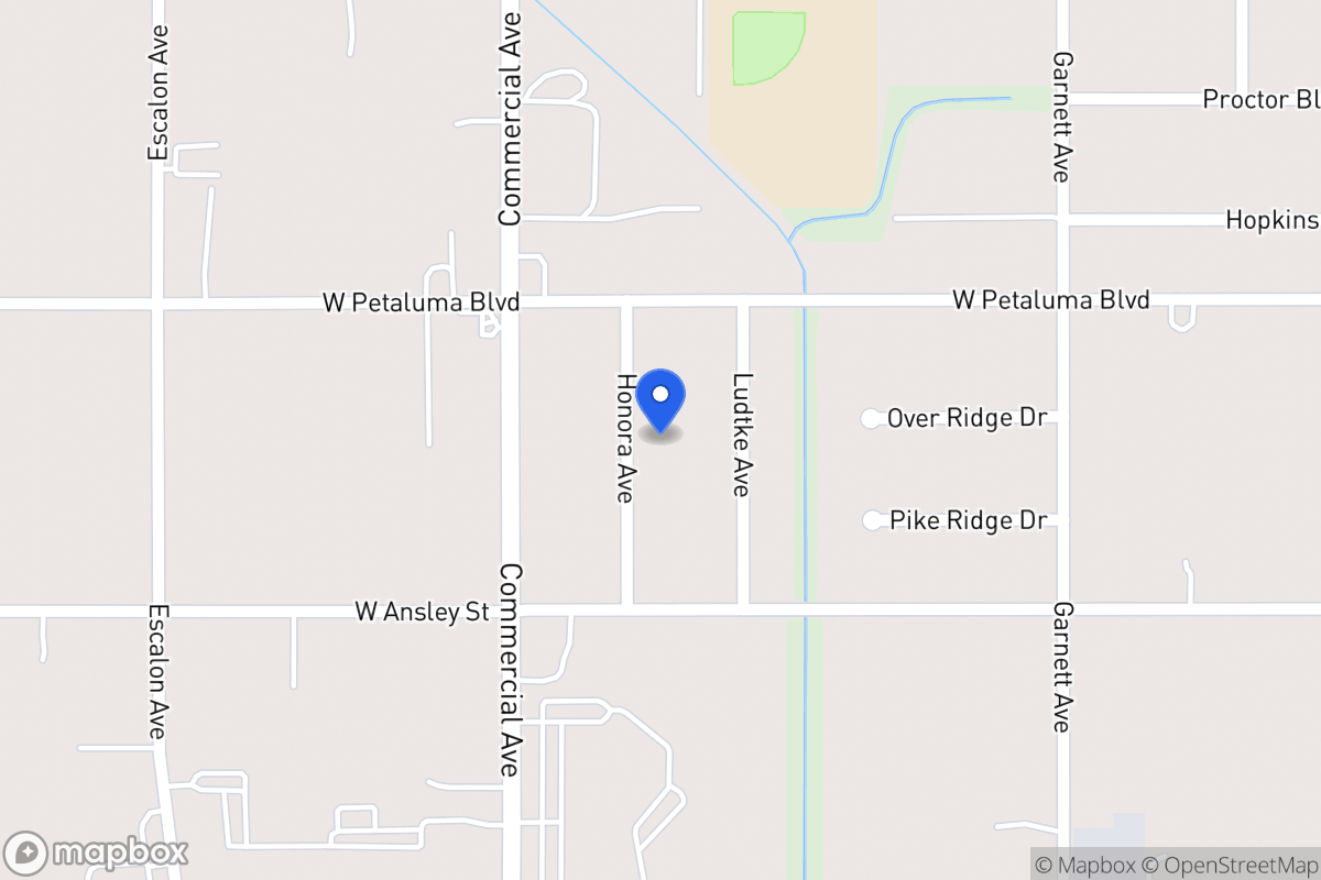 Map of 8610  Honora Ave
