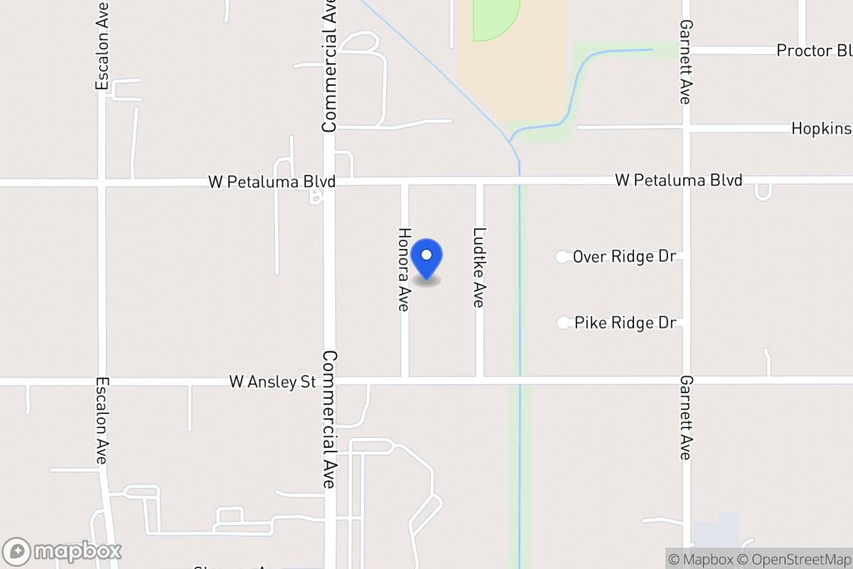 Map of 8614  Honora Ave
