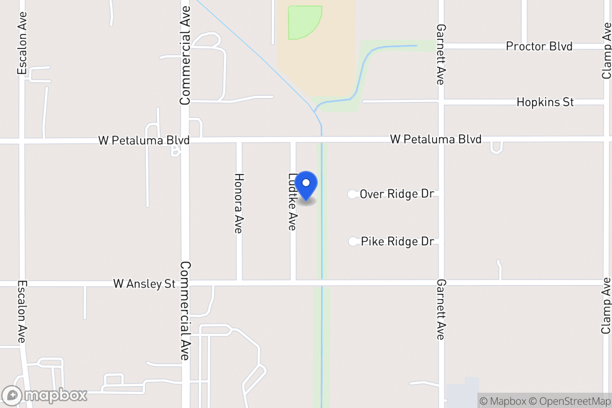Map of 8610  Ludtke Ave