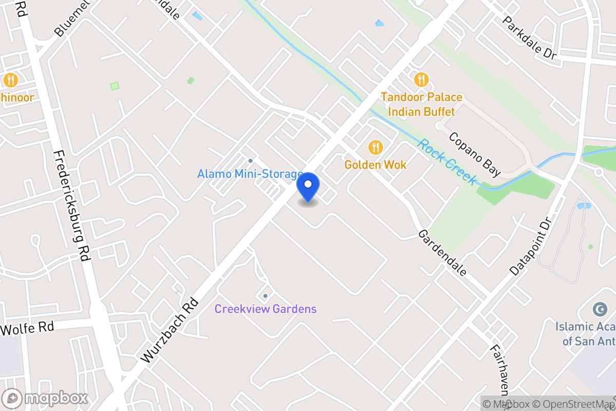 Map of 8736  Wurzbach Rd