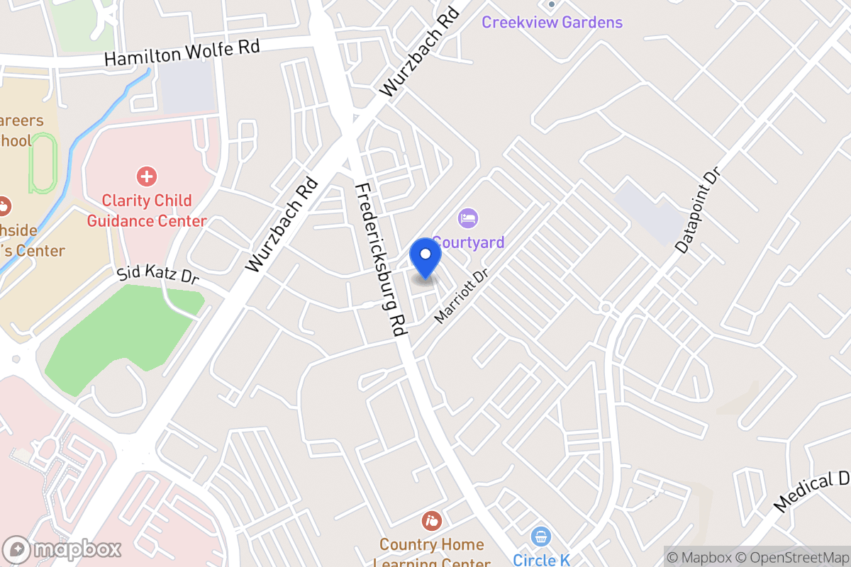 Map of 8332  Fredericksburg Rd