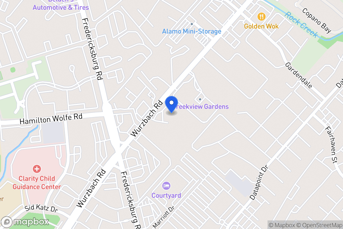 Map of 8542  Wurzbach Rd