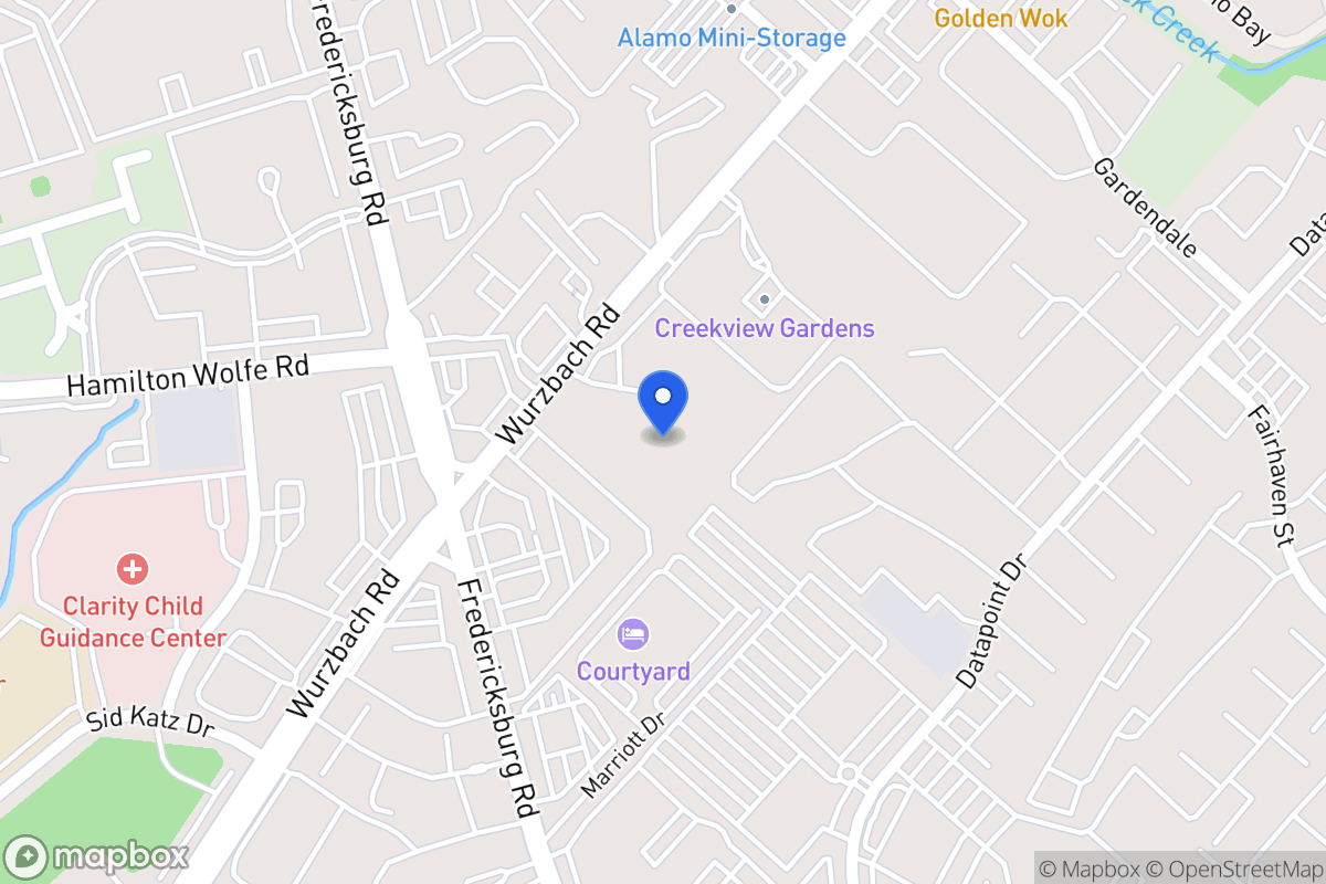 Map of 8534  Wurzbach Rd