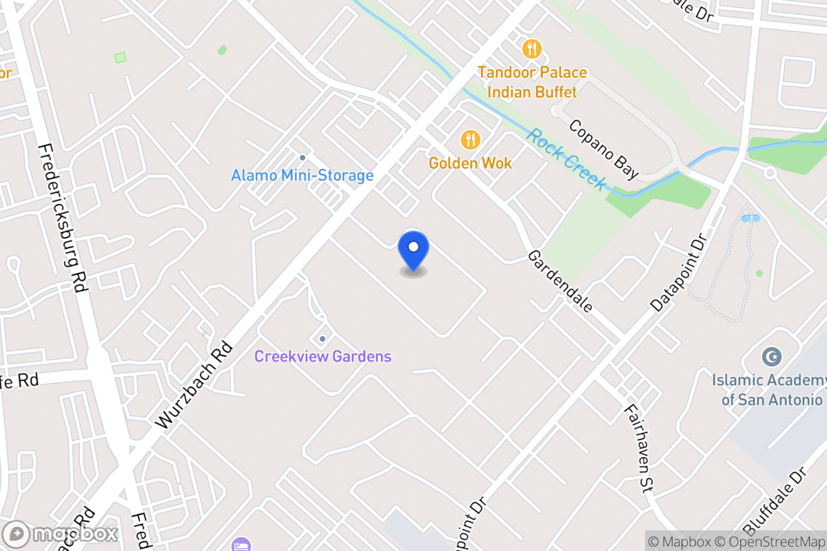 Map of 8730  Wurzbach Rd