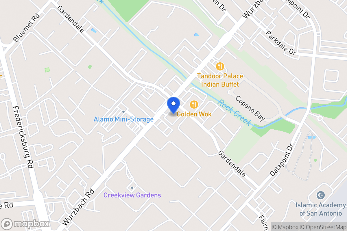 Map of 8746  Wurzbach Rd