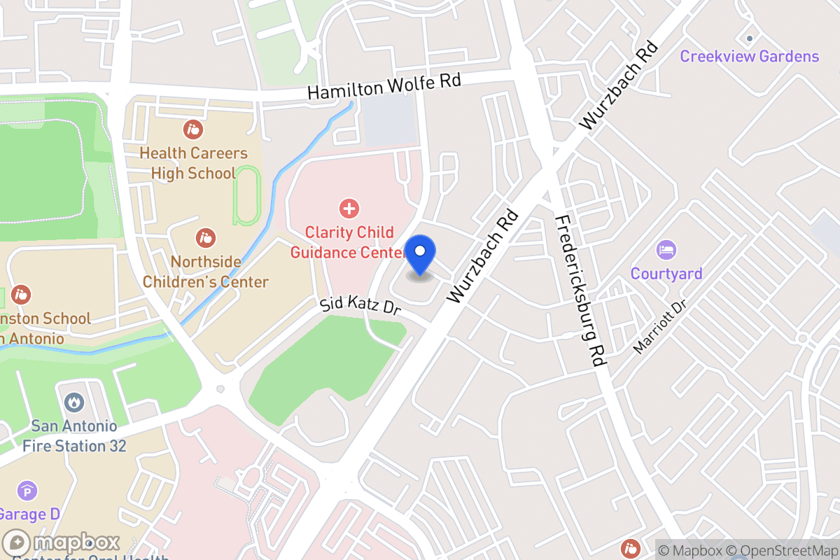 Map of 8403  Wurzbach Rd