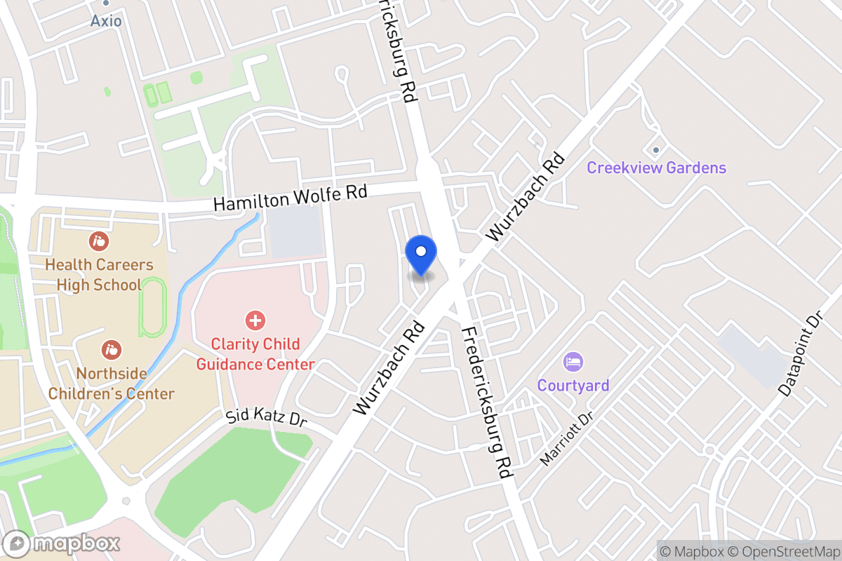 Map of 8443  Wurzbach Rd