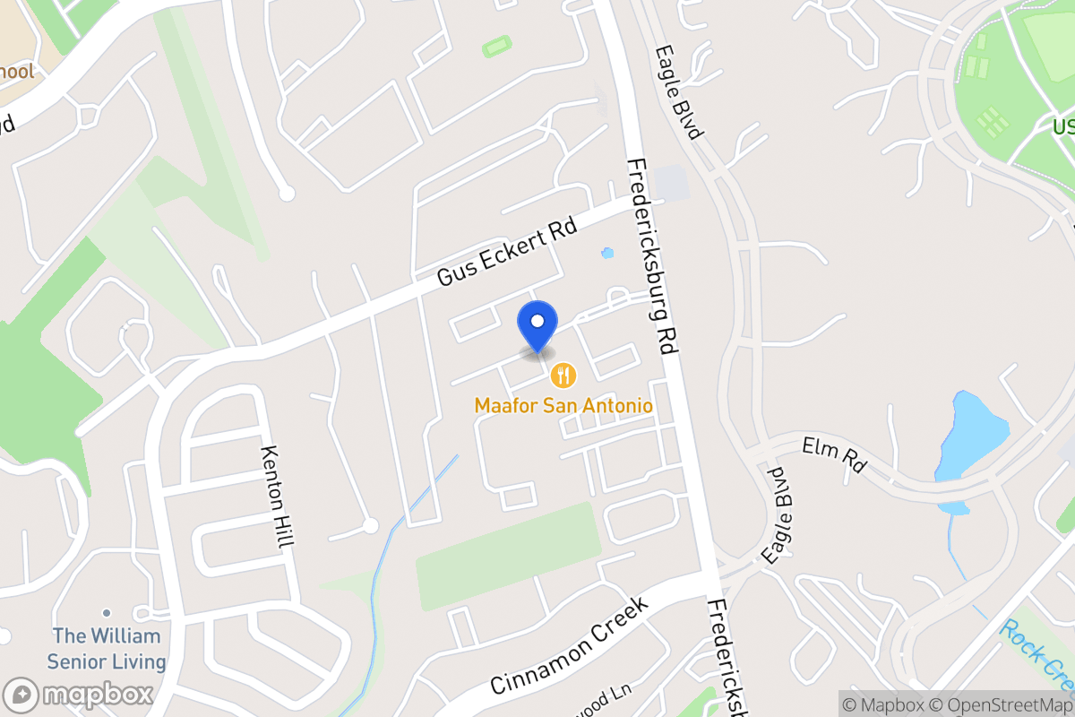 Map of 9835  Fredericksburg Rd