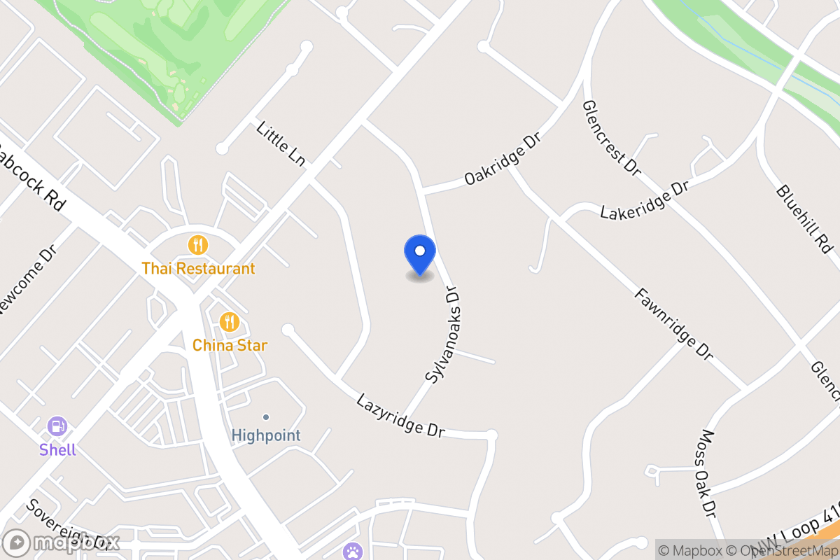 Map of 4110  Sylvanoaks Dr