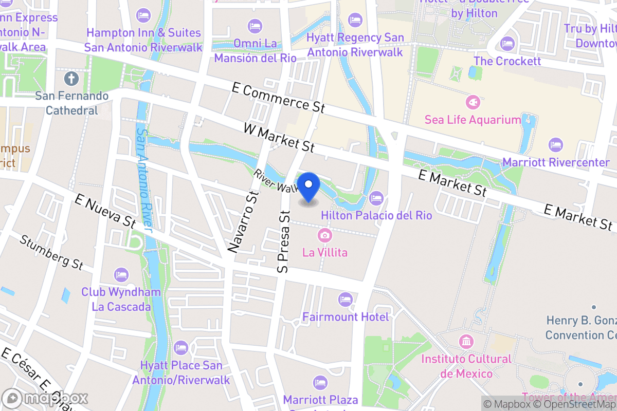 Map of 401  Villita St