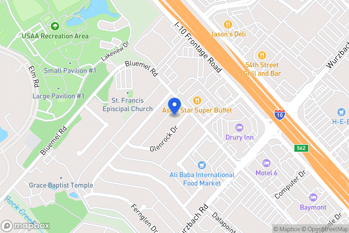 Map of 4007  Glenrock Dr
