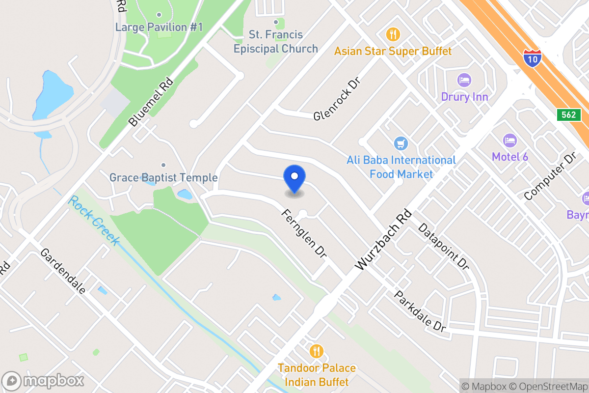 Map of 9330  Fernglen Dr