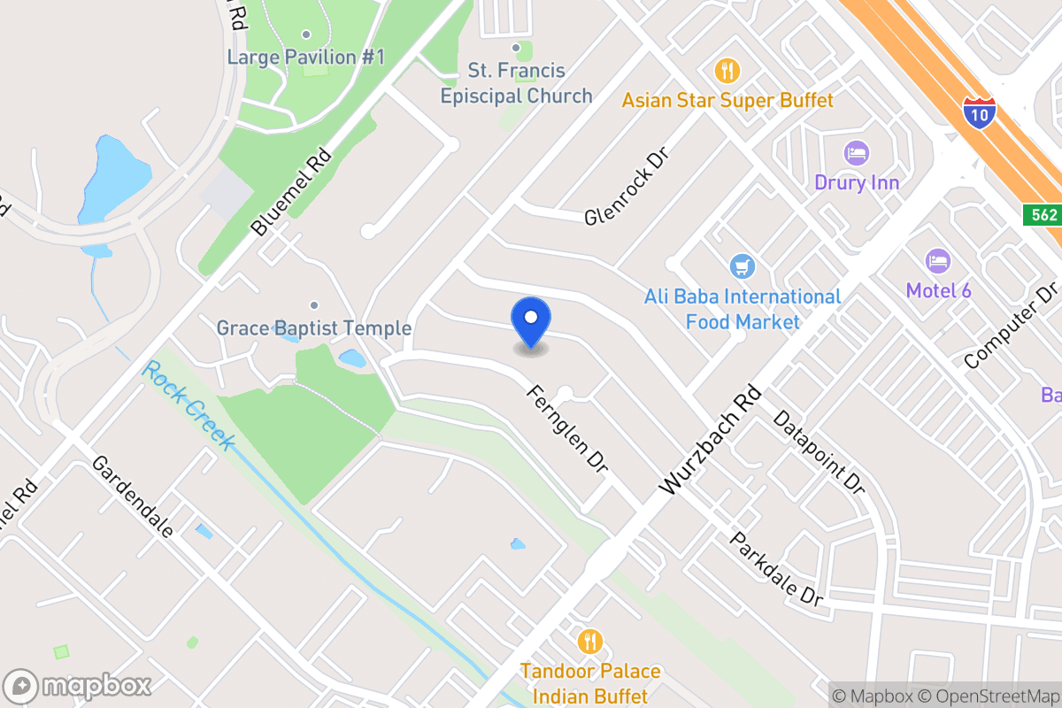 Map of 9402  Fernglen Dr