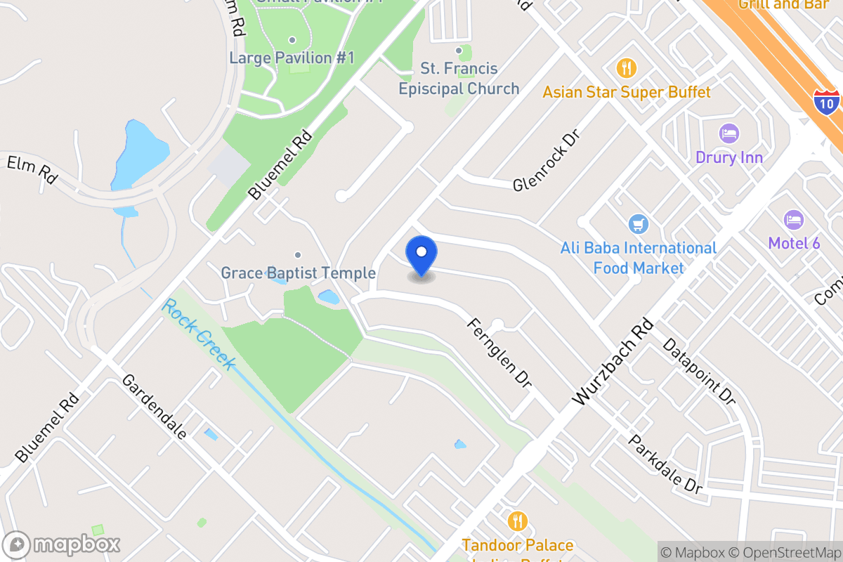 Map of 9410  Fernglen Dr