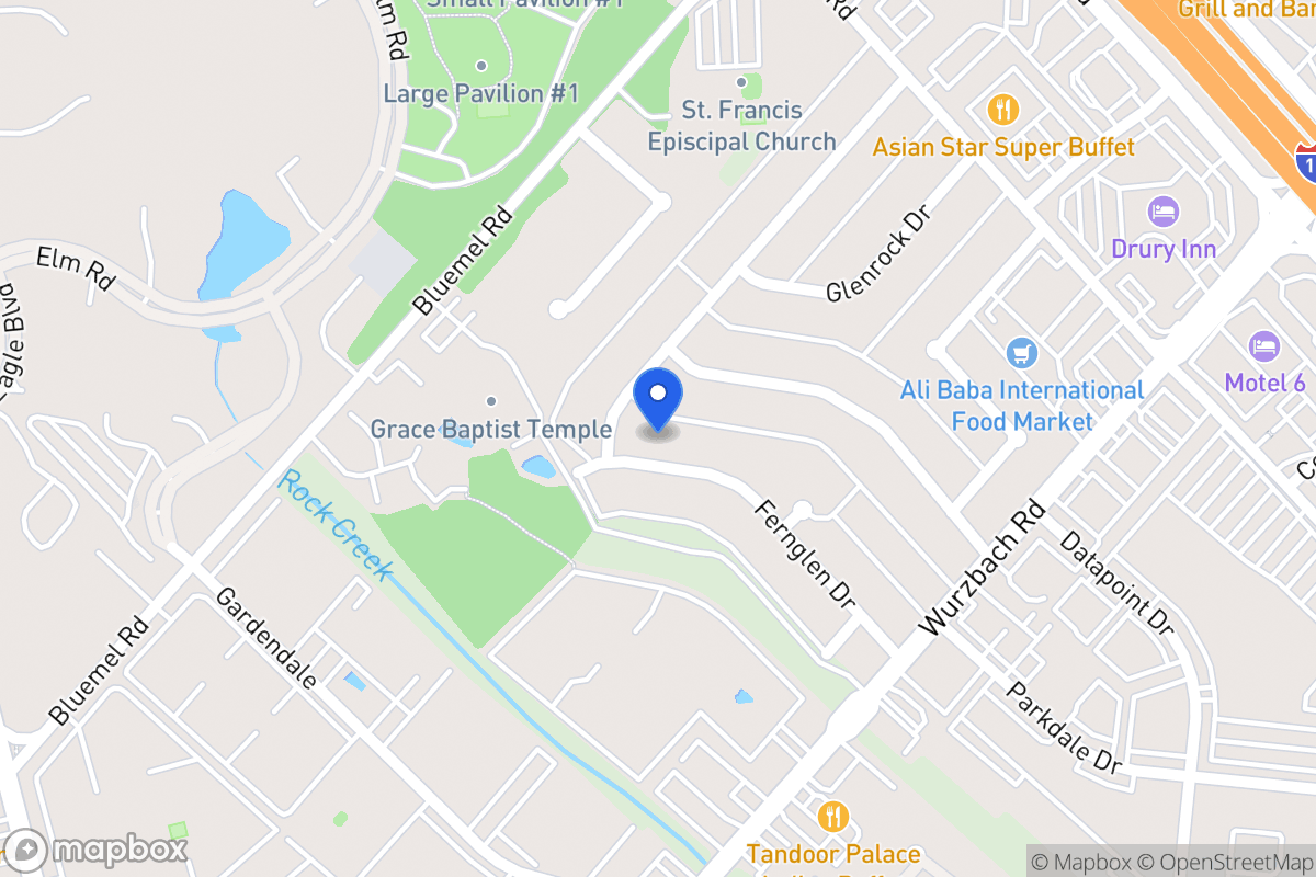 Map of 9414  Fernglen Dr